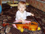Вероника играет на скрипке 02.01.05 г.